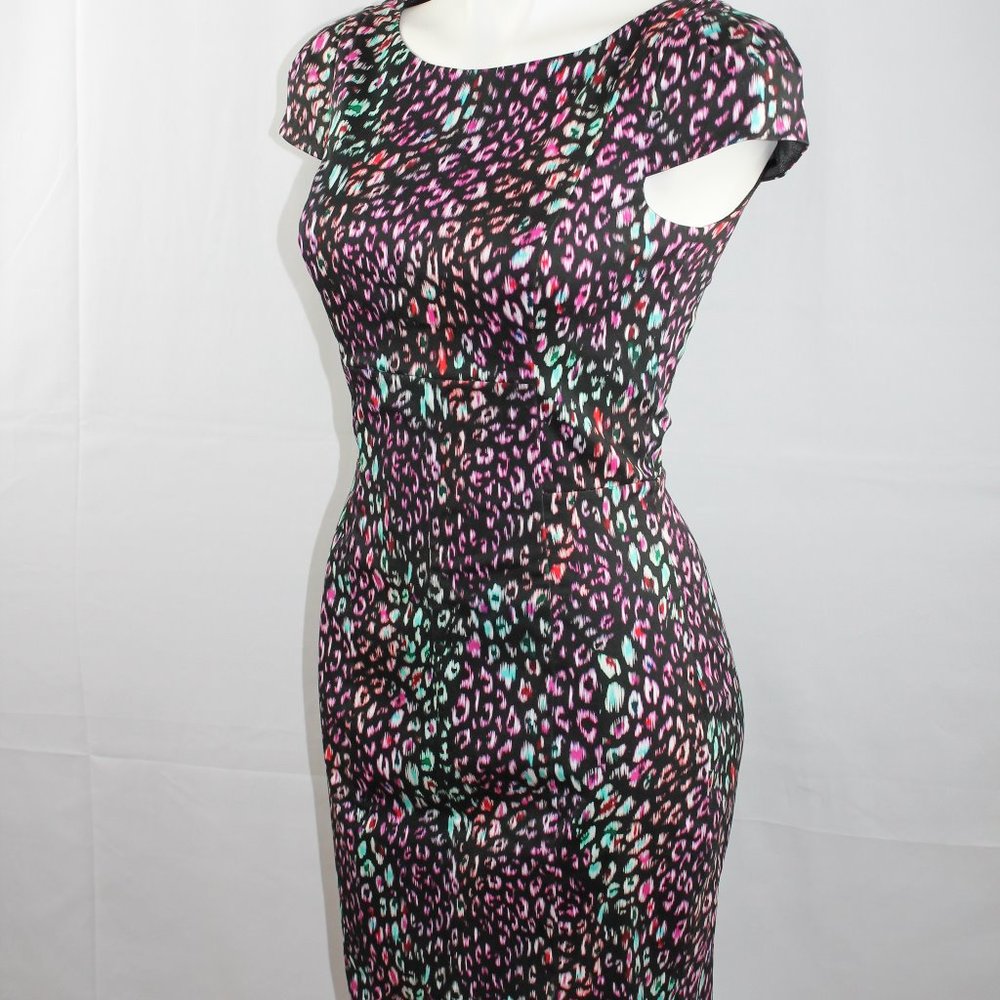 French Connection Leopard Print Dress Fitted